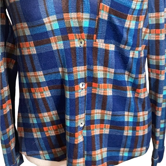 Self Esteem Small Blue Plaid Button Up Shirt - Picture 2 of 9